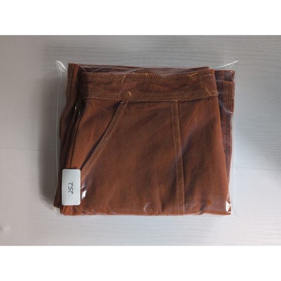 Sofi Angel Women's Mini Skirt Denim Burnt Orange Zip Fly Pockets Cotton Medium - Picture 10 of 10